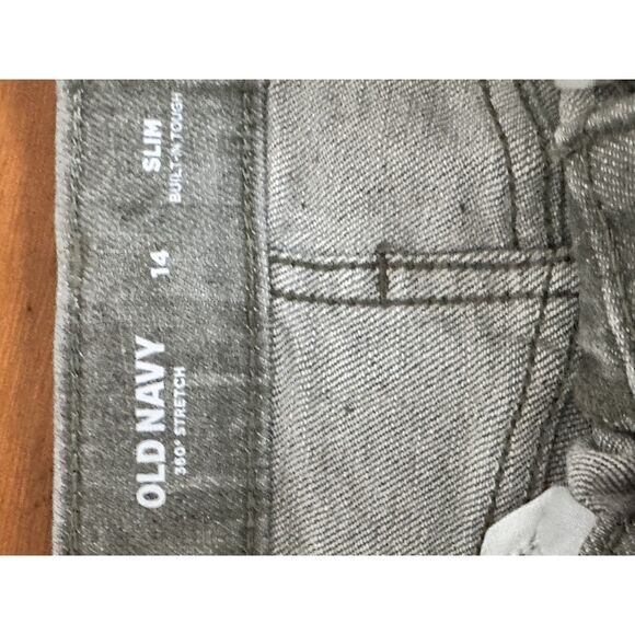 Old Navy Boys Slim Fit Jeans – Gray – Size 14 – New Without Tags - Picture 3 of 3